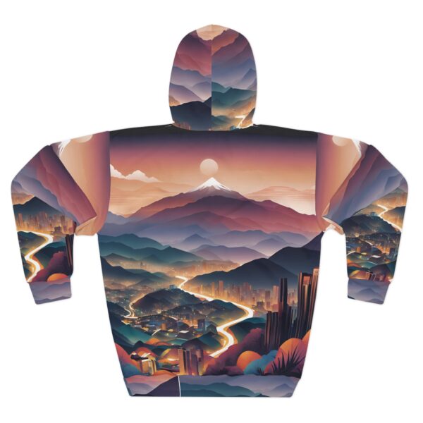 Mountain Landscape Unisex Pullover Hoodie (AOP) - Image 2
