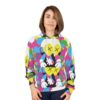 colorful bald cut chimba Unisex Pullover Hoodie (AOP) - Image 3
