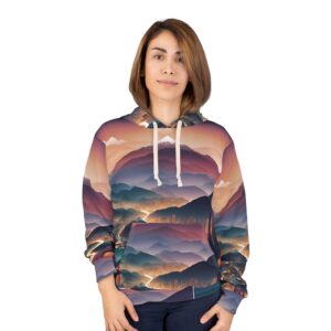 Mountain Landscape Unisex Pullover Hoodie (AOP)