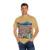 Colorful Metro-cable Medellín City Scene Urban Landscape T-Shirt - Unisex Garment-Dyed Tee - Image 20