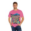 Colorful Metro-cable Medellín City Scene Urban Landscape T-Shirt - Unisex Garment-Dyed Tee - Image 48