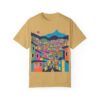 Colorful Metro-cable Medellín City Scene Urban Landscape T-Shirt - Unisex Garment-Dyed Tee - Image 17
