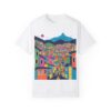 Colorful Metro-cable Medellín City Scene Urban Landscape T-Shirt - Unisex Garment-Dyed Tee