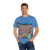 Colorful Metro-cable Medellín City Scene Urban Landscape T-Shirt - Unisex Garment-Dyed Tee - Image 36