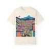 Colorful Metro-cable Medellín City Scene Urban Landscape T-Shirt - Unisex Garment-Dyed Tee - Image 9