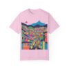Colorful Metro-cable Medellín City Scene Urban Landscape T-Shirt - Unisex Garment-Dyed Tee - Image 41