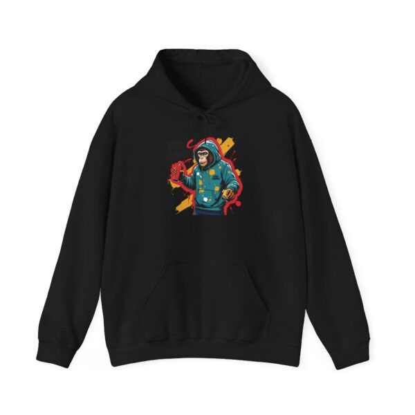 Mono Grafitero Hoodie with Funky Design, Cool Streetwear, Unisex Style, Perfect for Gifts, Casual Wear, Seasonal Fashion