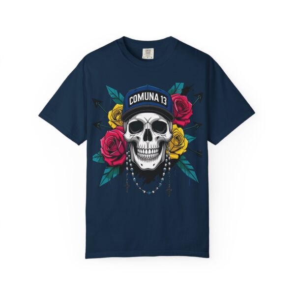Skull & Rose Graphic Tee, Edgy Streetwear Shirt, Gothic T-Shirt, Unique Gift for Music Lovers, Casual Wear for Festivals - Image 37