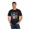 Skull & Rose Graphic Tee, Edgy Streetwear Shirt, Gothic T-Shirt, Unique Gift for Music Lovers, Casual Wear for Festivals - Image 48