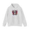 Stylish Skull Hoodie, Unisex Sweatshirt, Gothic Apparel, Edgy Gift, Casual Wear, Festival Style, Everyday Comfort
