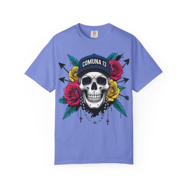 Skull & Rose Graphic Tee, Edgy Streetwear Shirt, Gothic T-Shirt, Unique Gift for Music Lovers, Casual Wear for Festivals - Image 29