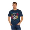 Skull & Rose Graphic Tee, Edgy Streetwear Shirt, Gothic T-Shirt, Unique Gift for Music Lovers, Casual Wear for Festivals - Image 40