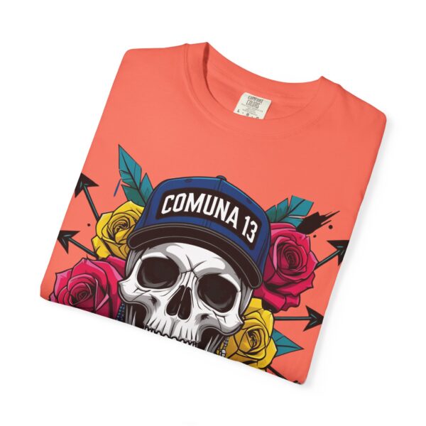 Skull & Rose Graphic Tee, Edgy Streetwear Shirt, Gothic T-Shirt, Unique Gift for Music Lovers, Casual Wear for Festivals - Image 8