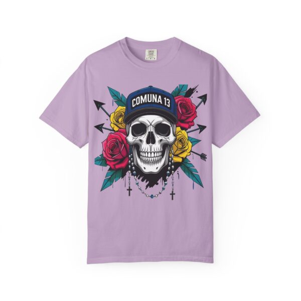 Skull & Rose Graphic Tee, Edgy Streetwear Shirt, Gothic T-Shirt, Unique Gift for Music Lovers, Casual Wear for Festivals - Image 49