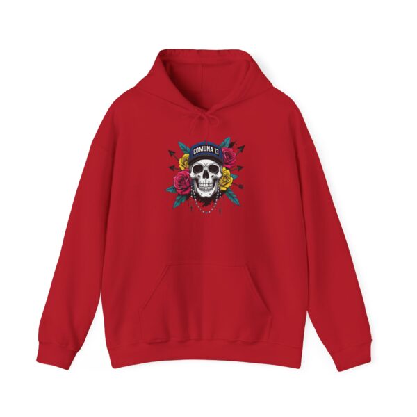 Skull Floral Sweatshirt, Unisex Hoodie for Music Lovers, Trendy Gift for Halloween, Casual Apparel, Comfortable Streetwear - Image 45