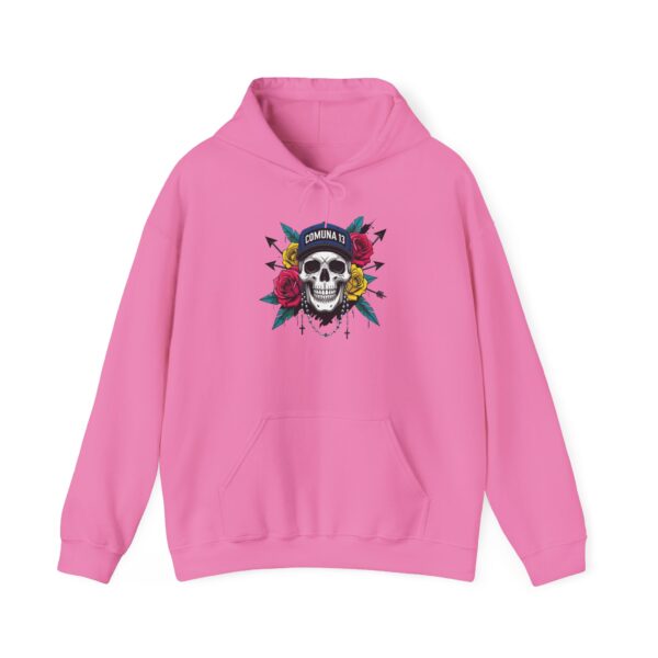 Skull Floral Sweatshirt, Unisex Hoodie for Music Lovers, Trendy Gift for Halloween, Casual Apparel, Comfortable Streetwear - Image 41