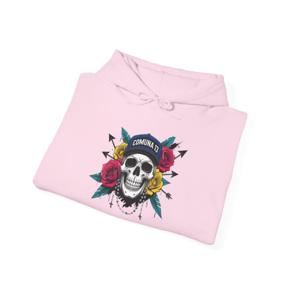 Skull Floral Sweatshirt, Unisex Hoodie for Music Lovers, Trendy Gift for Halloween, Casual Apparel, Comfortable Streetwear - Image 40