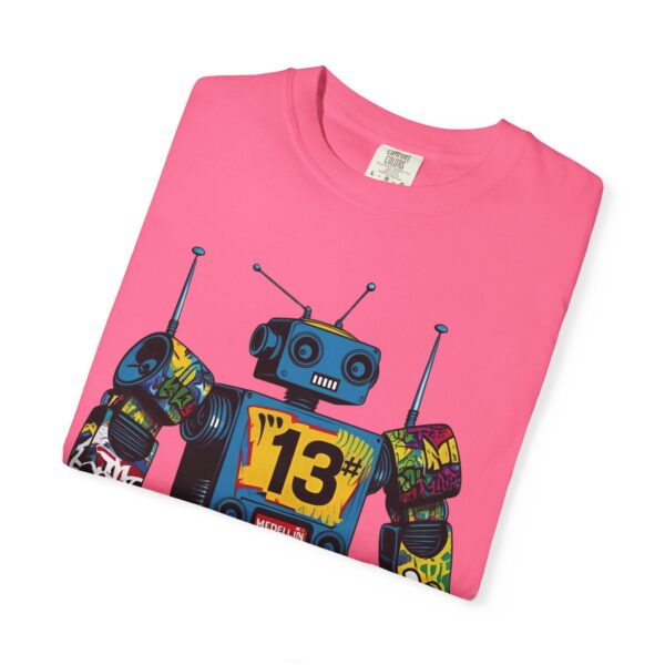 Robotón del Metro Unisex T-Shirt, Casual Wear, Art Lover Gift, Street Art Fashion, Fun Graphic Tee, Urban Style - Image 39
