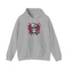 Stylish Skull Hoodie, Unisex Sweatshirt, Gothic Apparel, Edgy Gift, Casual Wear, Festival Style, Everyday Comfort - Image 9