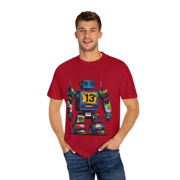 Robotón del Metro Unisex T-Shirt, Casual Wear, Art Lover Gift, Street Art Fashion, Fun Graphic Tee, Urban Style - Image 44