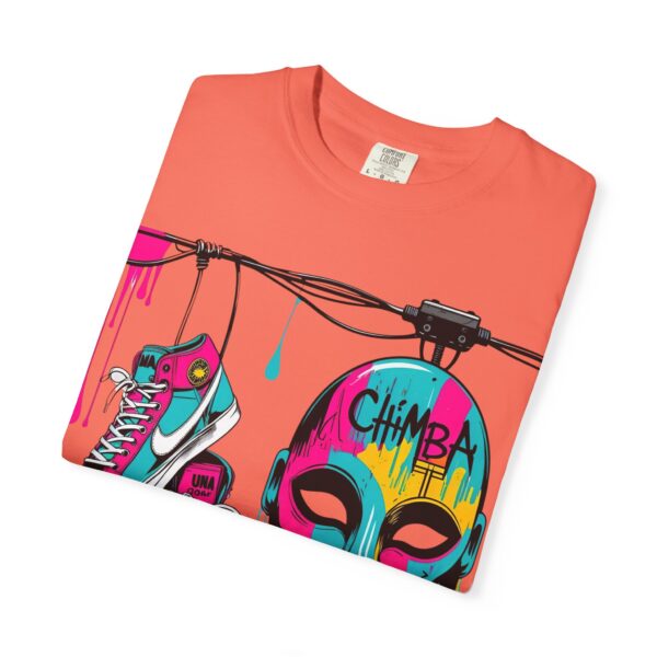 Tenis Voladores – Kicks from the Wires T-Shirt with Urban Art Design - Perfect for Casual Wear, Street Style, Gift for Artists, Hip-Hop Culture, Summer Festivals - Image 8