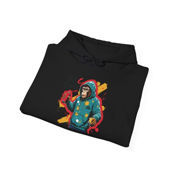 Mono Grafitero Hoodie with Funky Design, Cool Streetwear, Unisex Style, Perfect for Gifts, Casual Wear, Seasonal Fashion - Image 5