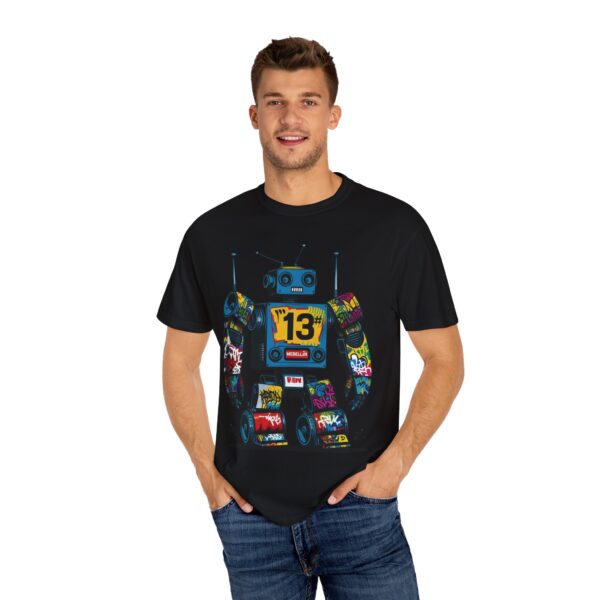 Robotón del Metro Unisex T-Shirt, Casual Wear, Art Lover Gift, Street Art Fashion, Fun Graphic Tee, Urban Style - Image 28