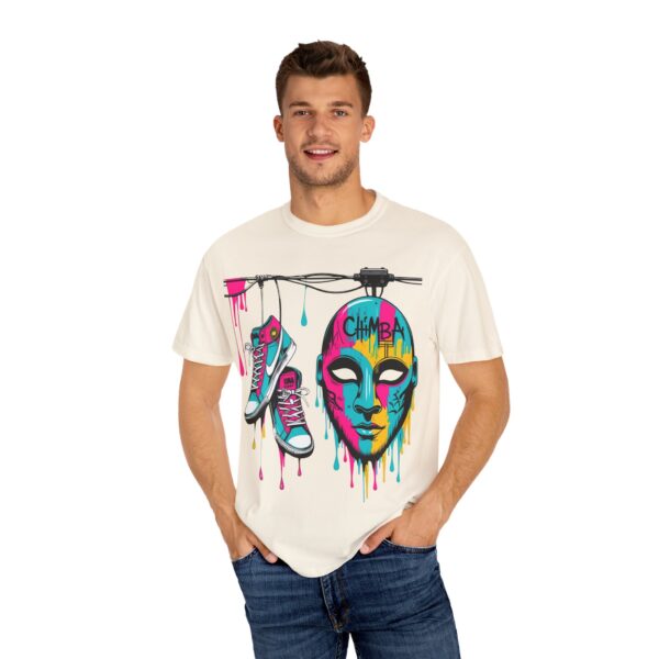 Tenis Voladores – Kicks from the Wires T-Shirt with Urban Art Design - Perfect for Casual Wear, Street Style, Gift for Artists, Hip-Hop Culture, Summer Festivals - Image 16