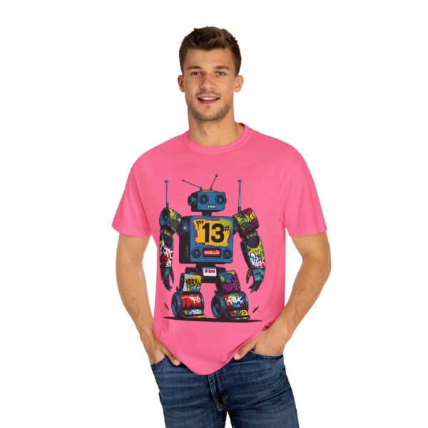 Robotón del Metro Unisex T-Shirt, Casual Wear, Art Lover Gift, Street Art Fashion, Fun Graphic Tee, Urban Style - Image 40