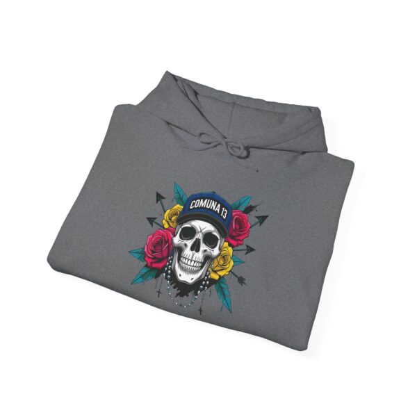 Skull Floral Sweatshirt, Unisex Hoodie for Music Lovers, Trendy Gift for Halloween, Casual Apparel, Comfortable Streetwear - Image 24