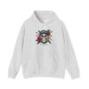Skull Floral Sweatshirt, Unisex Hoodie for Music Lovers, Trendy Gift for Halloween, Casual Apparel, Comfortable Streetwear - Image 2