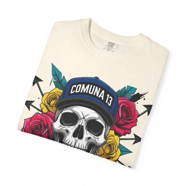 Skull & Rose Graphic Tee, Edgy Streetwear Shirt, Gothic T-Shirt, Unique Gift for Music Lovers, Casual Wear for Festivals - Image 15