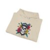 Skull Floral Sweatshirt, Unisex Hoodie for Music Lovers, Trendy Gift for Halloween, Casual Apparel, Comfortable Streetwear - Image 16