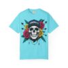 Skull & Rose Graphic Tee, Edgy Streetwear Shirt, Gothic T-Shirt, Unique Gift for Music Lovers, Casual Wear for Festivals - Image 25