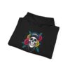 Skull Floral Sweatshirt, Unisex Hoodie for Music Lovers, Trendy Gift for Halloween, Casual Apparel, Comfortable Streetwear - Image 12