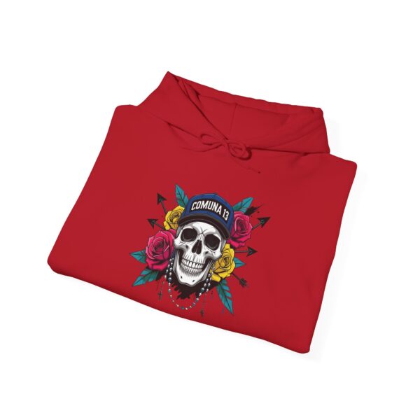 Skull Floral Sweatshirt, Unisex Hoodie for Music Lovers, Trendy Gift for Halloween, Casual Apparel, Comfortable Streetwear - Image 48