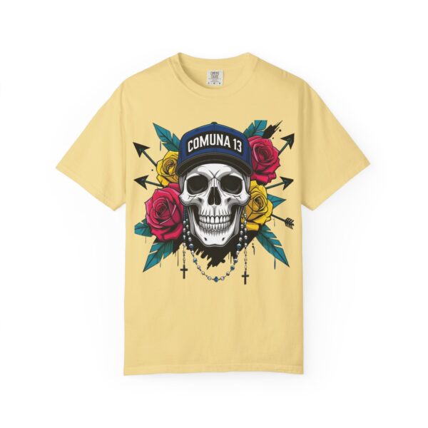 Skull & Rose Graphic Tee, Edgy Streetwear Shirt, Gothic T-Shirt, Unique Gift for Music Lovers, Casual Wear for Festivals - Image 21