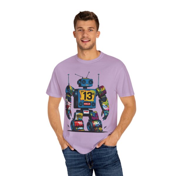 Robotón del Metro Unisex T-Shirt, Casual Wear, Art Lover Gift, Street Art Fashion, Fun Graphic Tee, Urban Style - Image 32