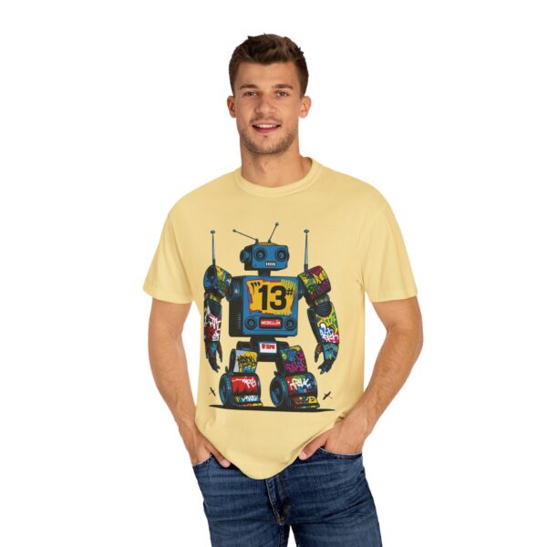 Robotón del Metro Unisex T-Shirt, Casual Wear, Art Lover Gift, Street Art Fashion, Fun Graphic Tee, Urban Style - Image 12