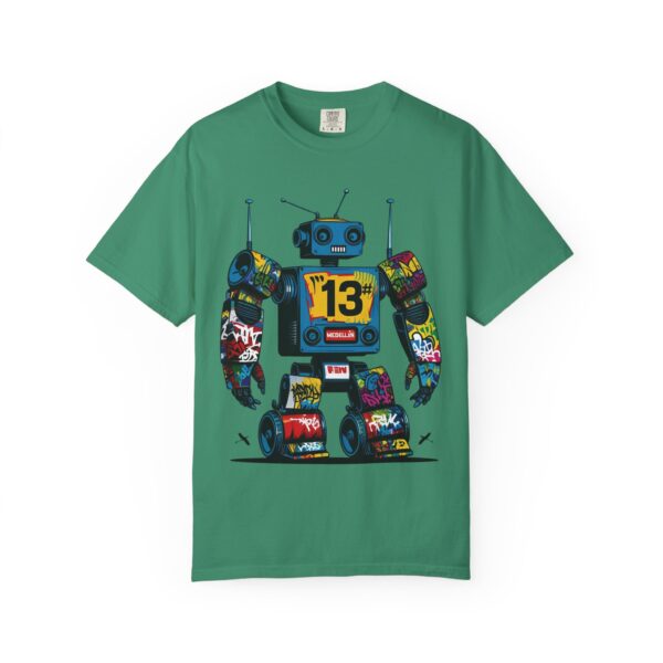 Robotón del Metro Unisex T-Shirt, Casual Wear, Art Lover Gift, Street Art Fashion, Fun Graphic Tee, Urban Style - Image 17
