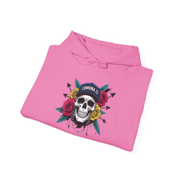 Skull Floral Sweatshirt, Unisex Hoodie for Music Lovers, Trendy Gift for Halloween, Casual Apparel, Comfortable Streetwear - Image 44