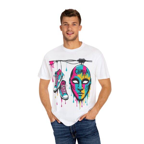 Tenis Voladores – Kicks from the Wires T-Shirt with Urban Art Design - Perfect for Casual Wear, Street Style, Gift for Artists, Hip-Hop Culture, Summer Festivals - Image 5
