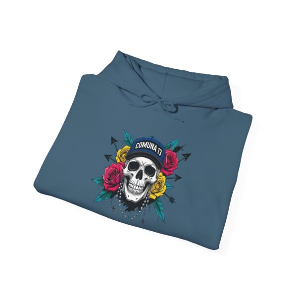 Skull Floral Sweatshirt, Unisex Hoodie for Music Lovers, Trendy Gift for Halloween, Casual Apparel, Comfortable Streetwear - Image 32