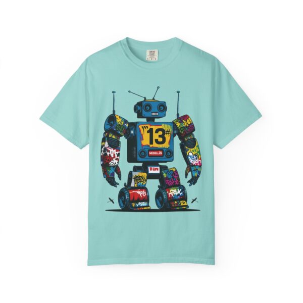 Robotón del Metro Unisex T-Shirt, Casual Wear, Art Lover Gift, Street Art Fashion, Fun Graphic Tee, Urban Style - Image 21