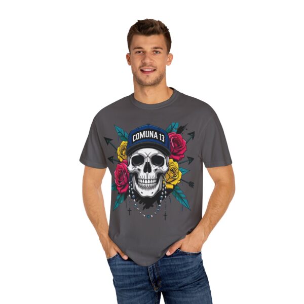 Skull & Rose Graphic Tee, Edgy Streetwear Shirt, Gothic T-Shirt, Unique Gift for Music Lovers, Casual Wear for Festivals - Image 44