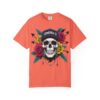 Skull & Rose Graphic Tee, Edgy Streetwear Shirt, Gothic T-Shirt, Unique Gift for Music Lovers, Casual Wear for Festivals - Image 6