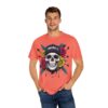 Skull & Rose Graphic Tee, Edgy Streetwear Shirt, Gothic T-Shirt, Unique Gift for Music Lovers, Casual Wear for Festivals - Image 9