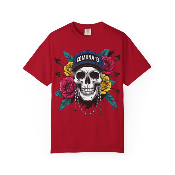 Skull & Rose Graphic Tee, Edgy Streetwear Shirt, Gothic T-Shirt, Unique Gift for Music Lovers, Casual Wear for Festivals - Image 53