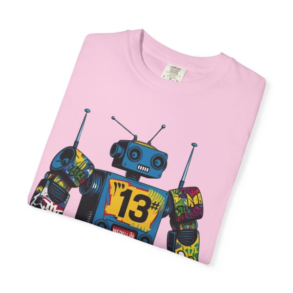 Robotón del Metro Unisex T-Shirt, Casual Wear, Art Lover Gift, Street Art Fashion, Fun Graphic Tee, Urban Style - Image 35