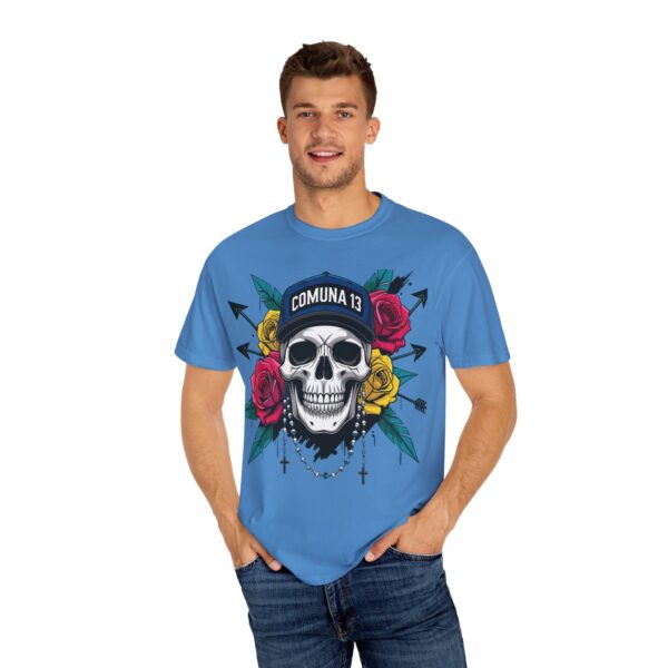Skull & Rose Graphic Tee, Edgy Streetwear Shirt, Gothic T-Shirt, Unique Gift for Music Lovers, Casual Wear for Festivals - Image 36